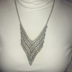 Faux gold and black necklace